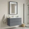 HANAH HOME Kupatilski ormarić sa umivaonikom i ogledalom (2 komada) Nest 91 v2 549
