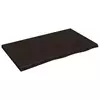Vidaxl vidaXL Kopalniški pult temno rjave barve 100x60x(2-4) cm masiven les