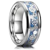 Prsten Wheels - Srebrna / Plava / 52mm KP31783