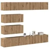 6-dijelni set TV ormarića montiran na zid Artisan Oak