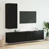 TV zidna jedinica Zidne 5 pcs Crni hrast Konstruirano drvo