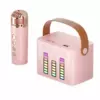 Bluetooth zvucnik karaoke set sa mikrofonom Q-2 roze