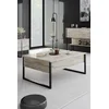 Hanah Home Klub sto Luxe Bež-Crni