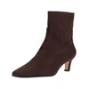 STEVE MADDEN Gležnarji temno rjava