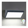 Brilagi-LED RGBW Spoljašnja zidna svetiljka TRIANGLE 1xE27/15W/230V antracitIP65