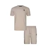 SikSilk Obleka za doma bež / zlato-rumena / črna