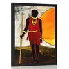 Plakat afriški lovec - 30x45 no frame