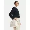 Ročna torba Tommy Hilfiger AW0AW18532 Kremna