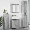 Set namještaja za kupaonicu 4 pcs Siva Sonoma Konstruirano drvo