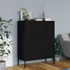 Ladičar crni 80 x 35 x 101,5 cm čelični