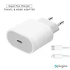 Kućni Punjač Pluginn AJ-20 A2347 EMC3621 PD Fast 20W za iPhone 11-14 sa PD lightning kablom CE beli
