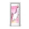 tulup.si Nalepka na vratih Pink unicorn 85x205 cm