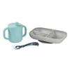 Béaba® silikonski set za samostalno hranjenje 3/1, Blue