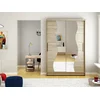 Garderobna omara Atlanta 139 (Sonoma hrast) Sonoma hrast, 200x120x58cm, Vrata omare: Drsna