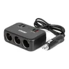 slomart AMiO Razdelilnik vtičnice avto vžigalnika (3x vtičnica, USB-A + USB-C QC 4.0)