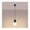 Sollux SL.1714 - Luster na sajli HALO 1xG9/8W/230V, prečnik 12 cm, crne boje