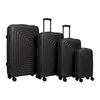 Set kofera 4u1 u crnoj boji - Ripple dezen