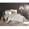 Retro - Brown BrownCreamGreen Poplin Double Quilt Cover Set