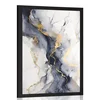 Plakat siv marmor - 30x45 white