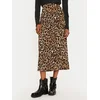 Vero Moda Midi krilo Verena 10323868 Rjava Regular Fit