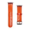 Transparent Apple Watch Sport Silicone Strap 38/40/41mm crveni