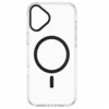 Transparent Color Ring MagSafe maska za iPhone 16 Plus – Crna