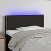 vidaXL vidaXL LED posteljno vzglavje črno 80x5x78/88 cm blago, (20737544)