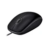 LOGITECH B110 Corded Mouse - SILENT - BLACK - USB - B2B