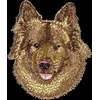 shumee Evrazijsko grmovje, evrazijski ovčar - našitek v obliki psa, vezeni našitek, edinstvena dekoracija nahrbtnika znamke Art-Dog