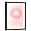 Plakat s paspartujem Mandala v nežnih tonih - 30x45 black