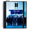 Daily school planner 2023/2024 BTS with stickers, bookmarks and cover (14 x 16 cm)