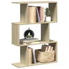 Pregrada / regal za knjige 3 razina hrast 70x24x97 cm drveni