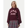 Tommy Jeans Jopa Arch DW0DW23455 Bordo rdeča Oversize