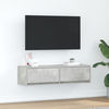 TV ormar Zidne Beton siva 100 x 31 x 25,5 cm Konstruirano drvo