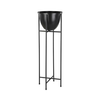 Eglo 428035 - Metalna saksija za cveće SHIKABE 73x23,5 cm crna