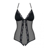 Bodi z odprtim mednožjem Obsessive - 841-TED-1 S/M, črn