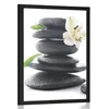 Plakat Zen kamni z lilijo - 40x60 no frame