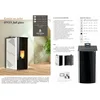 MARELI Kamin na pelet ONYX FULL GLASS 30 (4kW + 26kW) crna
