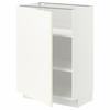 METOD Podni element s policama, bela/Vallstena bela, 60x37 cm