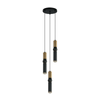 ITALUX PND-14290-3-BRO-BK - Luster na sajli ISIDORA 3xGU10/25W/230V crna/bronza