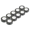 shumee Komplet 10 PVC izolacijskih trakov, črne barve, 19 mm x 20 m x 0,13 mm, amio-04844
