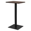 vidaXL Bistro miza temno pepelnata 60x60x107 cm