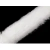 Všito oblačilo / dekorativno krzno širine 5 cm - belo