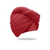 Turban iz frotirja, hitrosušeč, rdeč