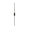 LED zidno svetlo AISHA LED/20W/230V 4000K 120 cm crno