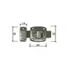 DABEL Reza za vrata 388 Mat-Ni 40×55/16x53 mm