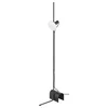 HARSLINGA / MOLNART Pod.lampa i sijalica, crna/u obliku krofne opal bela