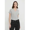 TOMMY HILFIGER Majica HERITAGE V-NECK TEE, siva
