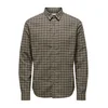 Only & Sons Srajca ONSGUDMUND kapučino/temno rjava