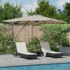 Roma Suncobran S LED lampica Sivo-smeđa 286 x 284 x 270 cm